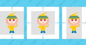 サイズの決まってない画像を決まったサイズの表示領域に上下左右中央に表示する